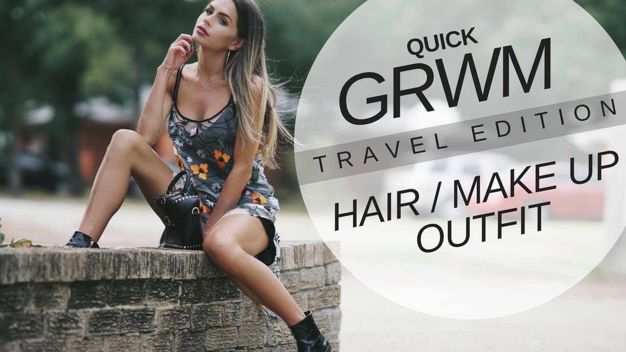 Get Ready With Me Travel Edition - Hair | Make Up | Outfit