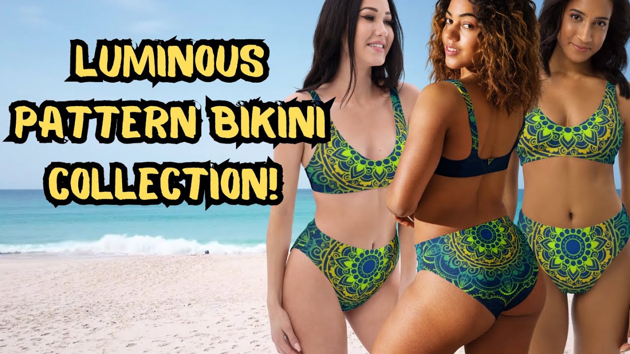 Luminous pattern bikini collection! #Bikini #Beachwear #summerfashion  #bikinitrends #summerbikinis