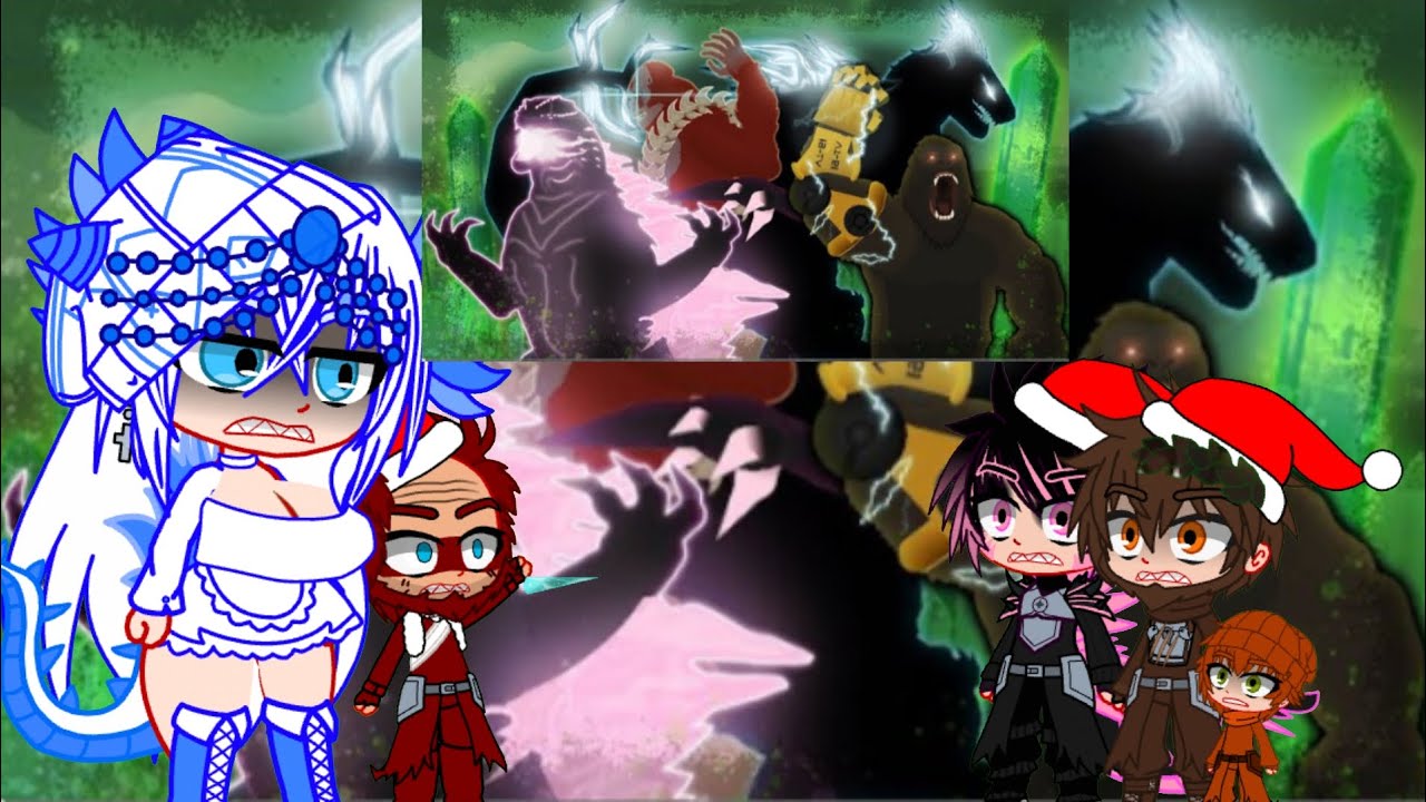 Kaijus reagir Godzilla x Kong The New Empire _animation