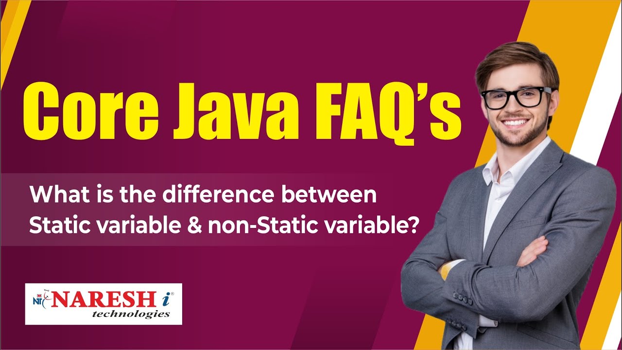 What is the difference between static variable & non static variable? | Core Java FAQs Videos|