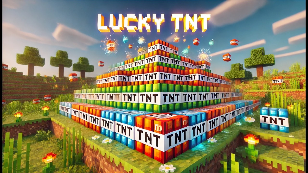 Minecraft: Amazing LUCKY TNT MOD (Unlucky TNT Mod) (100+ TNT EXPLOSIVE) TOO MUCH MORE TNT MOD #2