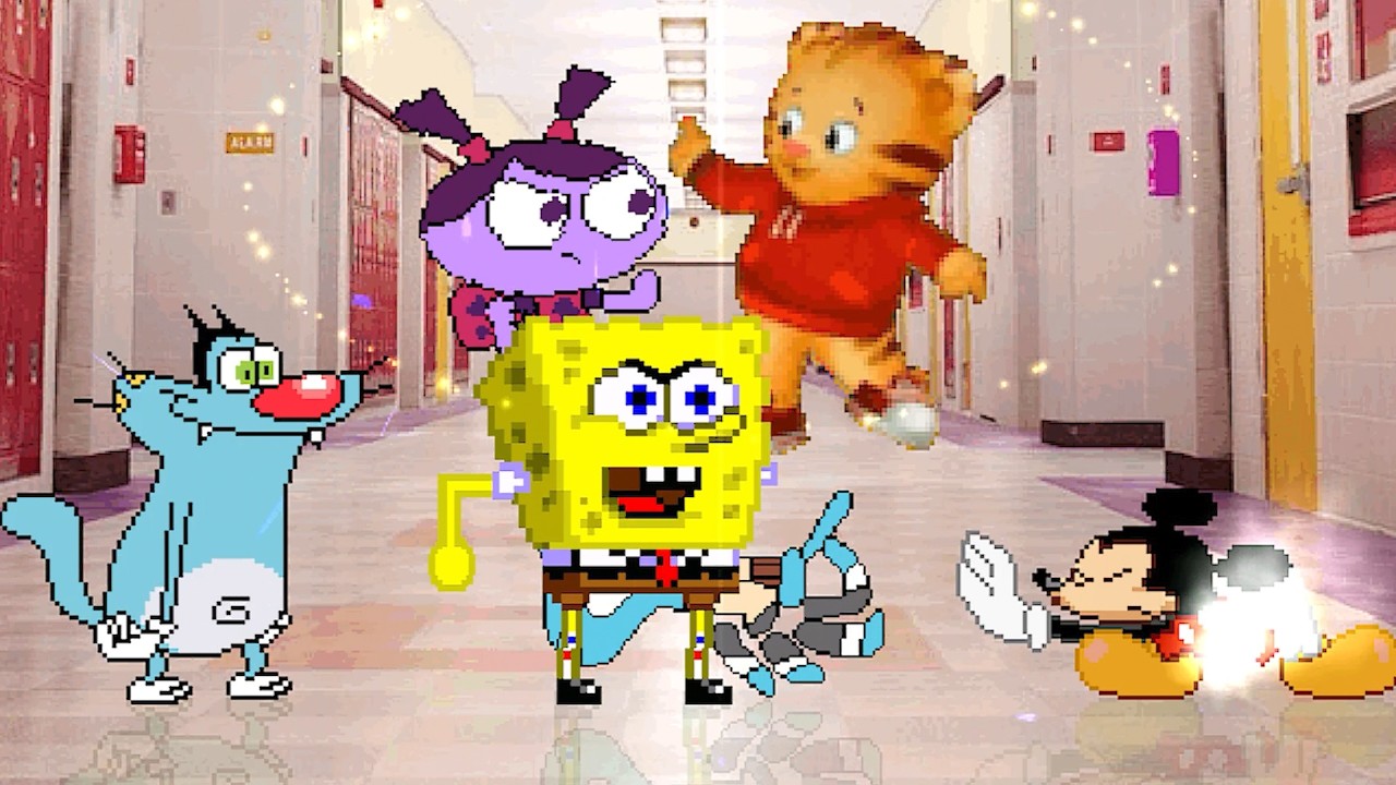 Team OGGY, SPONGEBOB & LADYBIRD LU  vs  Team GUMBALL, MICKEY MOUSE & DANIEL TIGER | best of 3