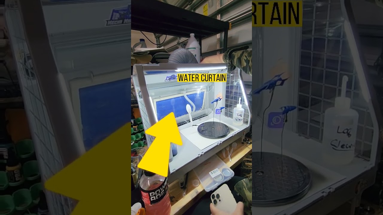 Kabina lakiernicza Kaizo/OPHIR/RobotKai Mobile Fort z kurtyną wodną! Jak na razie sprawdza się rewelacyjnie do lakier&oacute;w!
