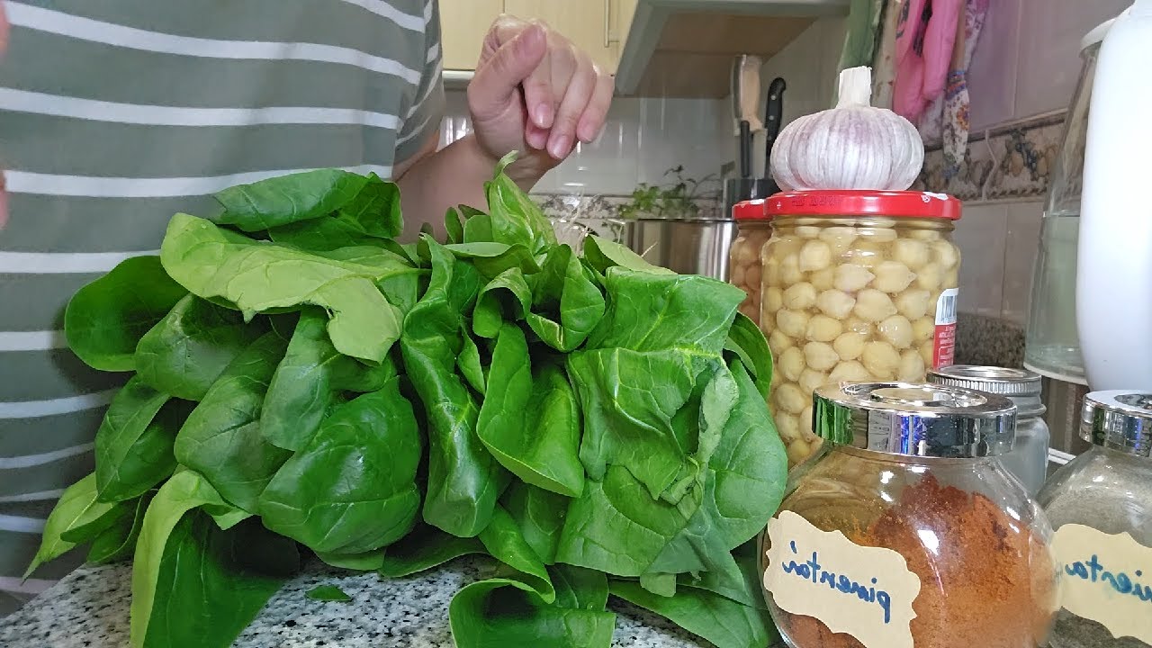 Espinacas con garbanzos 🌱🇳🇬 (vegano)