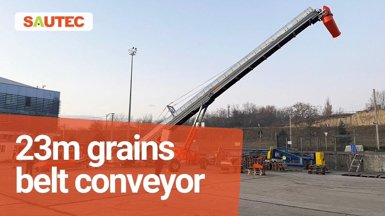 Ship loading : First test 23m belt conveyor 🚢