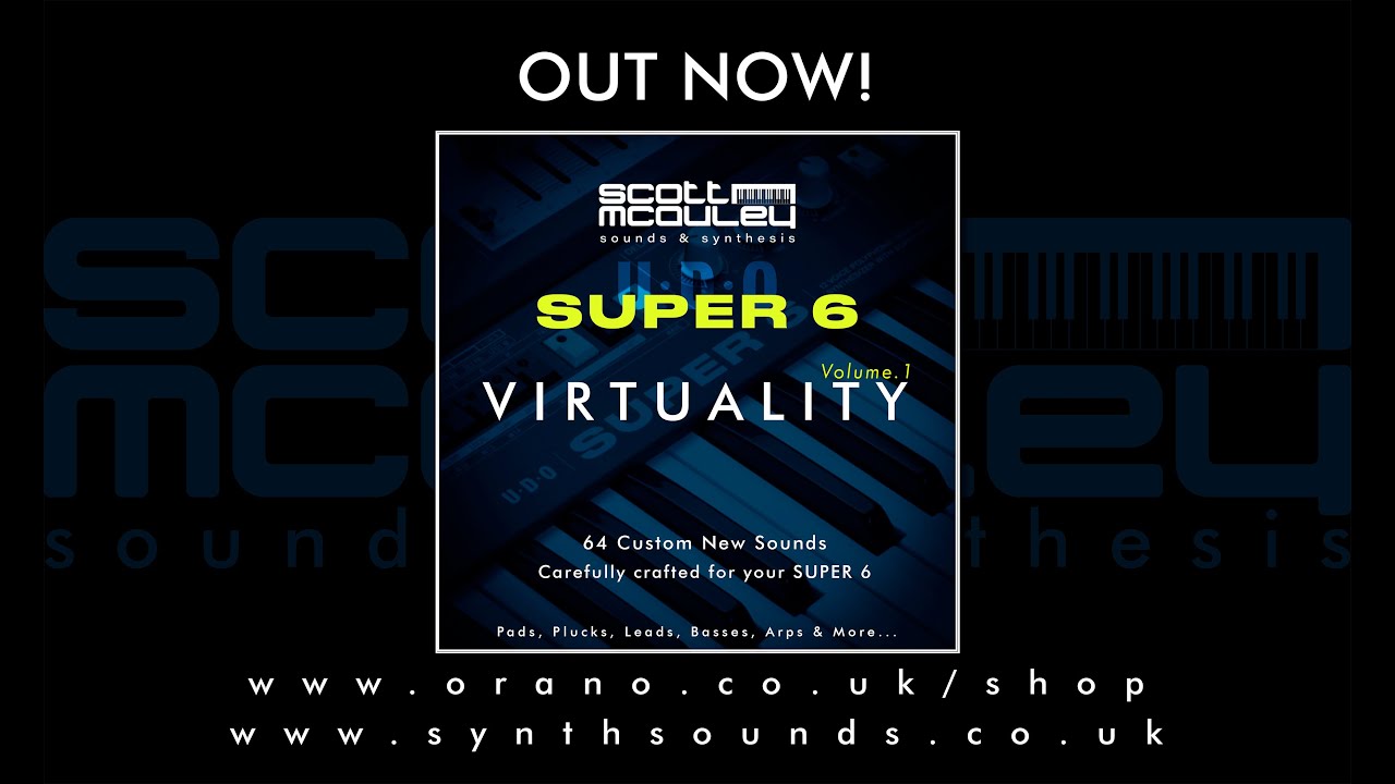 UDO Super 6 - Virtuality Vol.1  #custom #patches #sounds