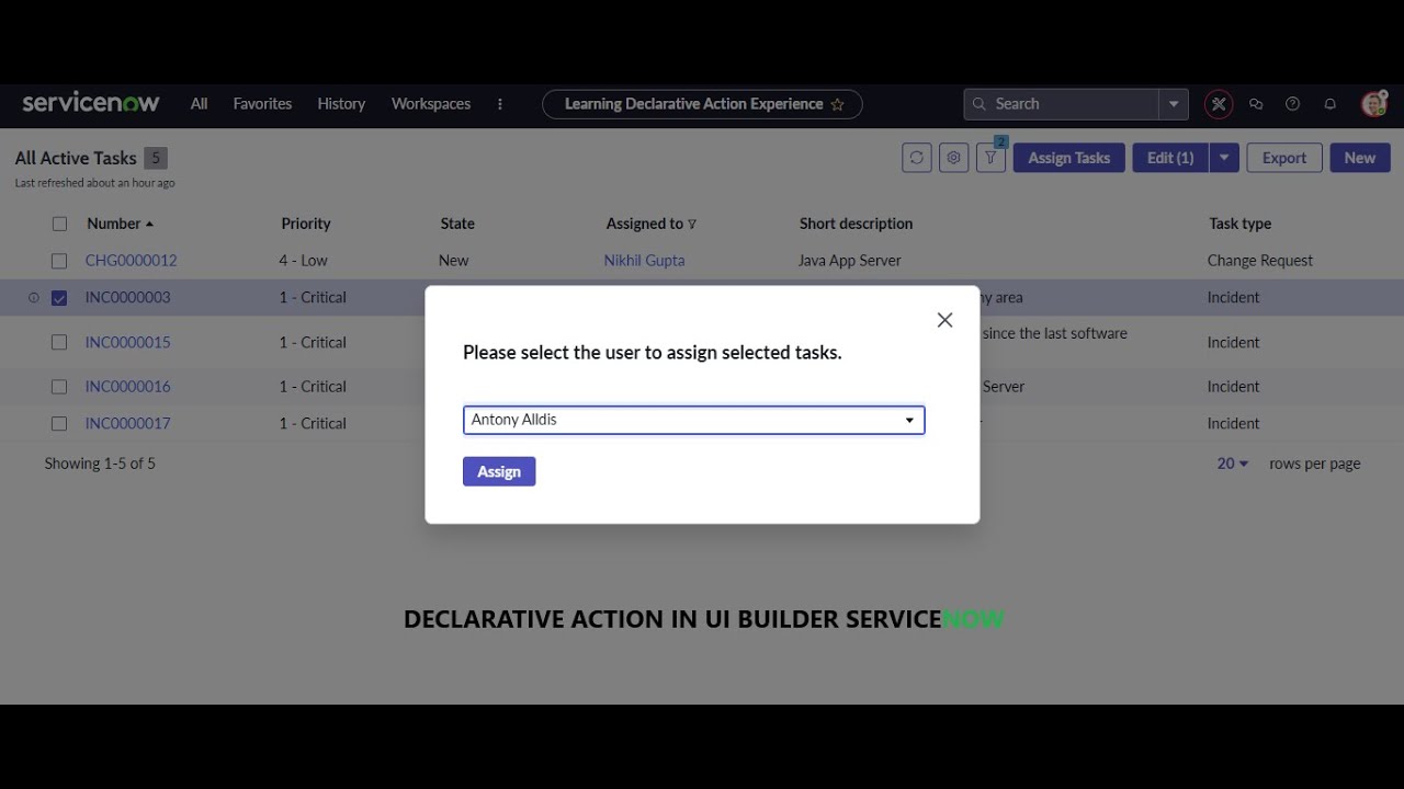 UI Builder Declarative Action  In ServiceNow (Part 2)