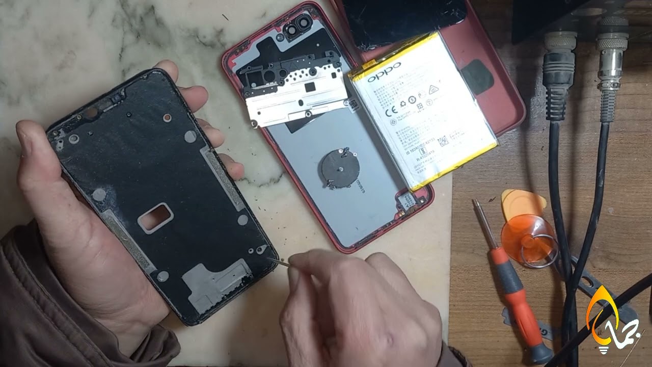 تغيير شاشة oppo A3s 