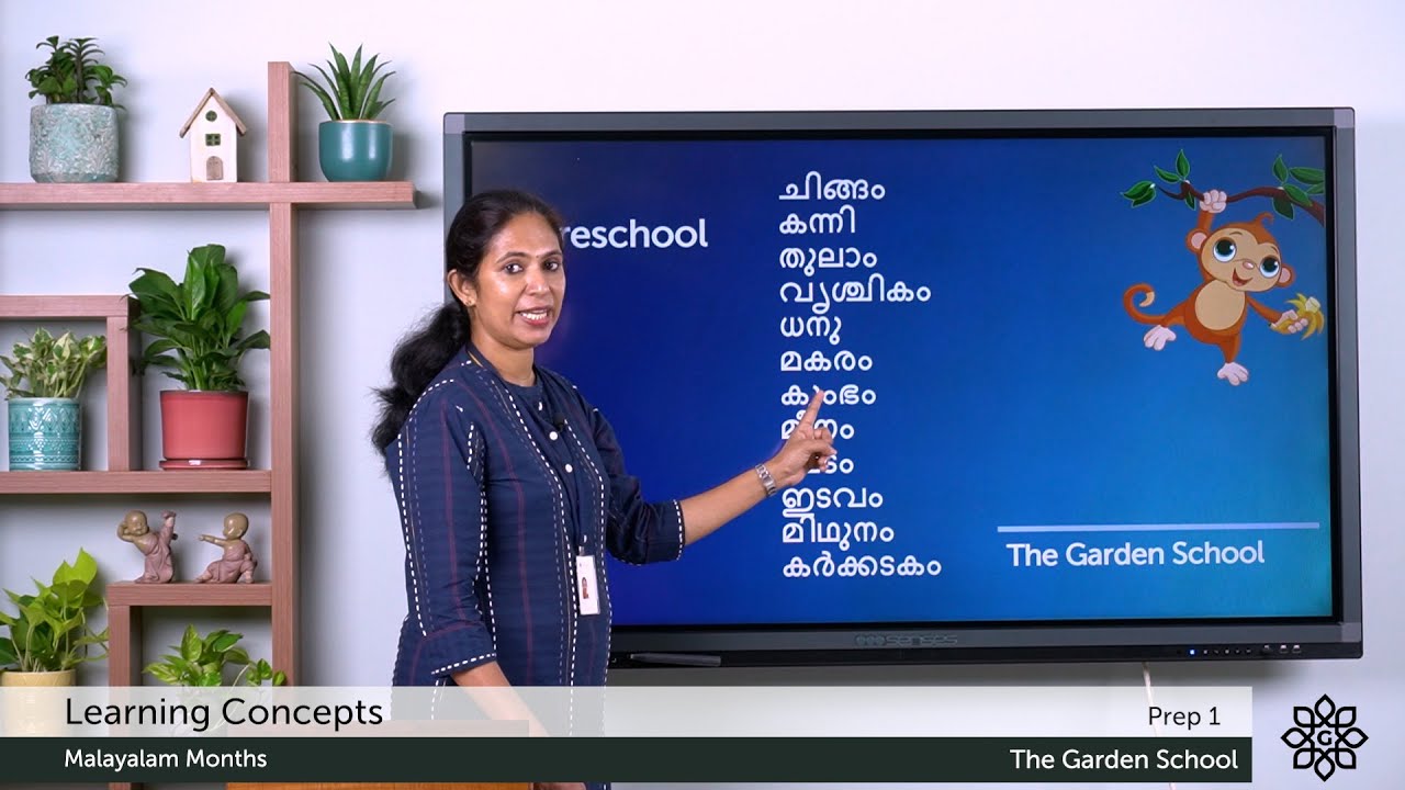 Prep 1 Learning Malayalam Months of the Year (explained in Malayalam)
