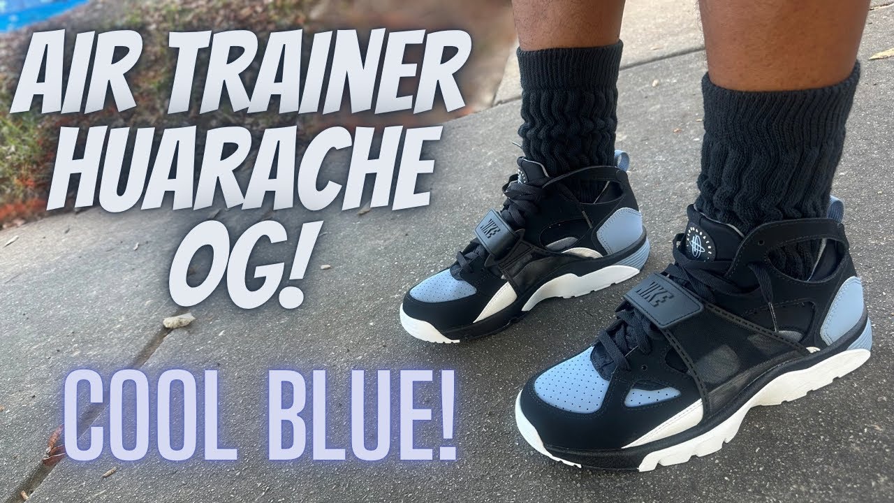 Air Trainer Huarache OG Cool Blue! Review & On Feet!