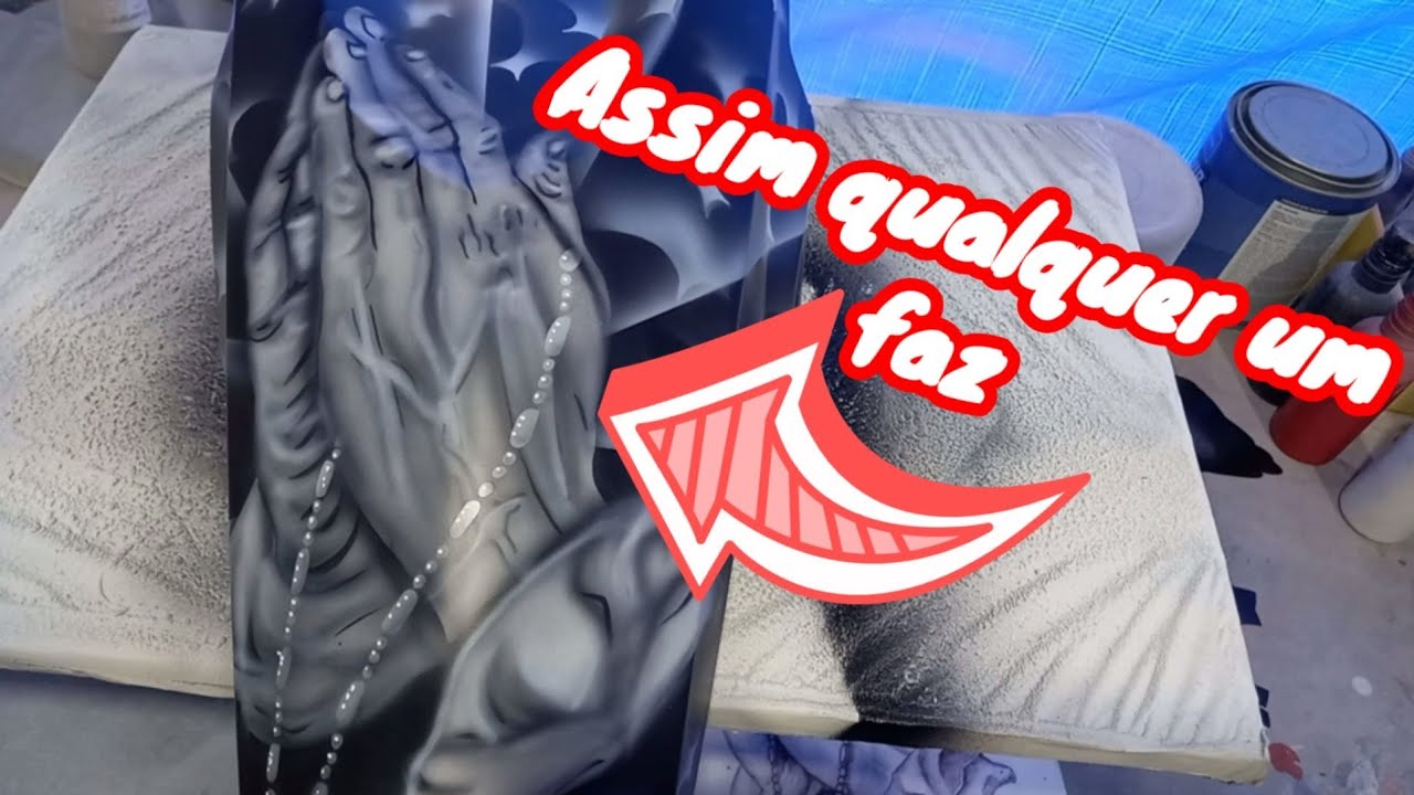 Sem fé sem rumo aerografia passo a passo