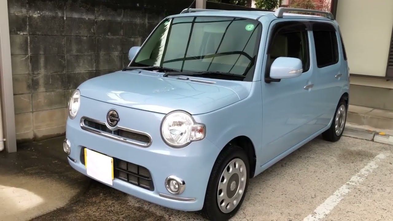 ダイハツ ミラ ココア 買っちゃいました DAIHATSU Mira Cocoa プラスX 2012 ミストブルーマイカメタリック
