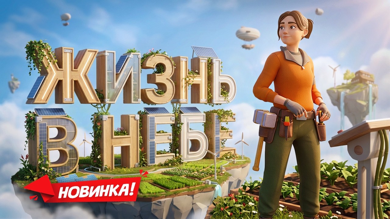 Строим РАЙ на летающих островах в Solarpunk