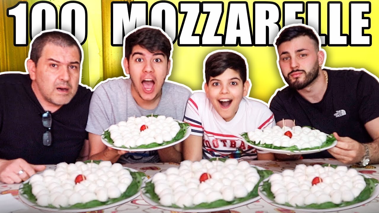 100 MOZZARELLE CHALLENGE vs SHALE, PAPÁ & CHRISTIAN!!