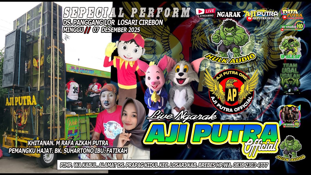 🔴LIVE BUROK DANGDUT AJI PUTRA PANGGANG LOR LOSARI CIREBON 07 DESEMBER 2025