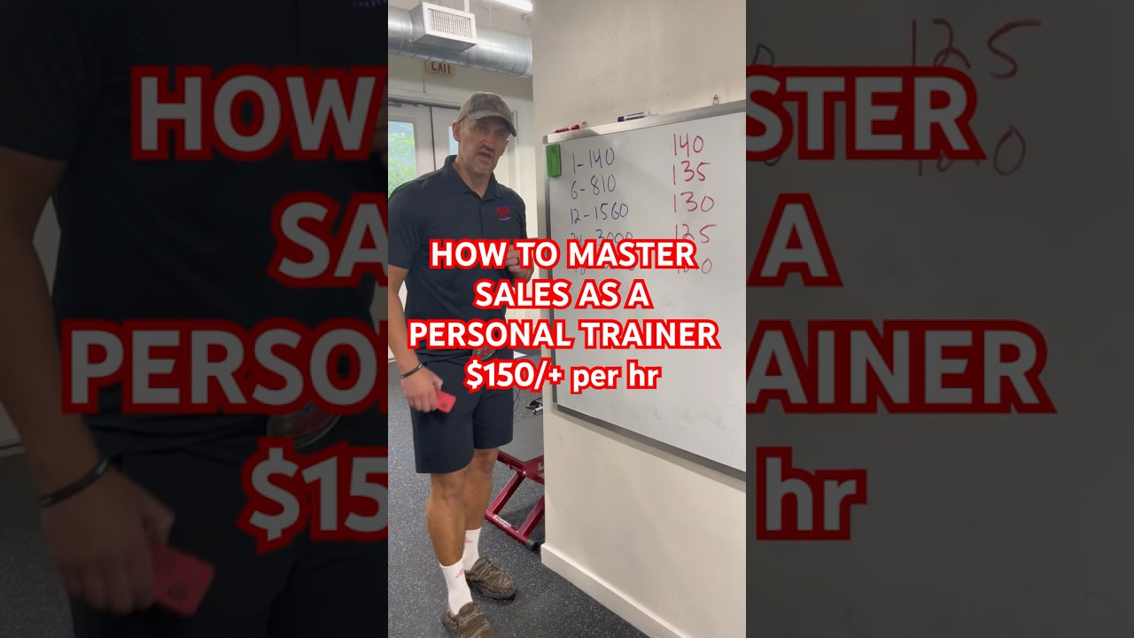 PERSONAL TRAINERS: How to MASTER SALES & Charge $150+ per session #sales #personaltrainer r