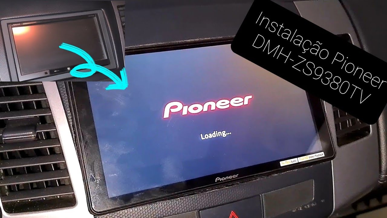 Instalação do Multimídia Receiver Pioneer DMH-ZS9380TV de 9