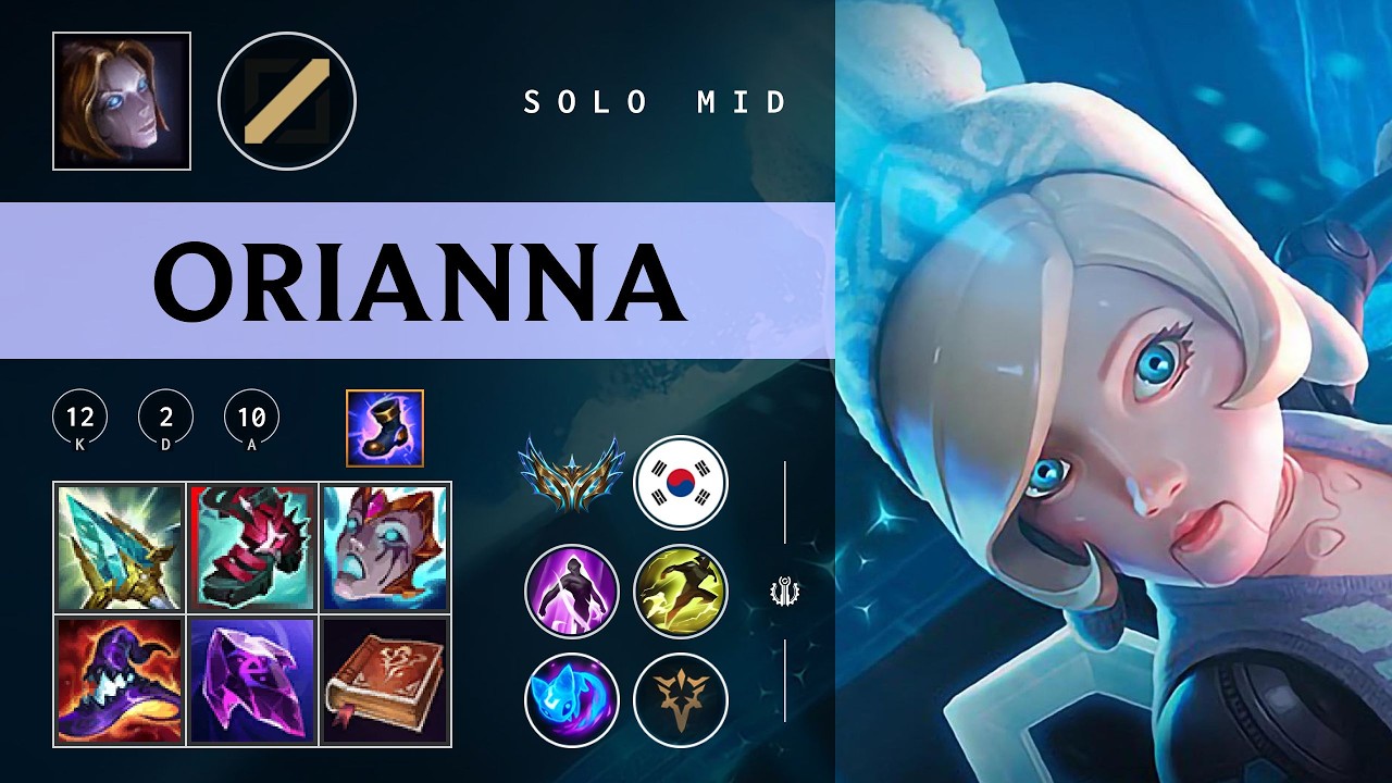 Orianna Mid vs Akshan - KR Challenger Patch 26.05