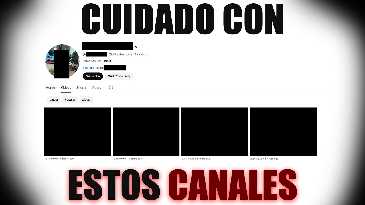 CUIDADO CON ESTOS VIDEOS (No entres a estos canales)