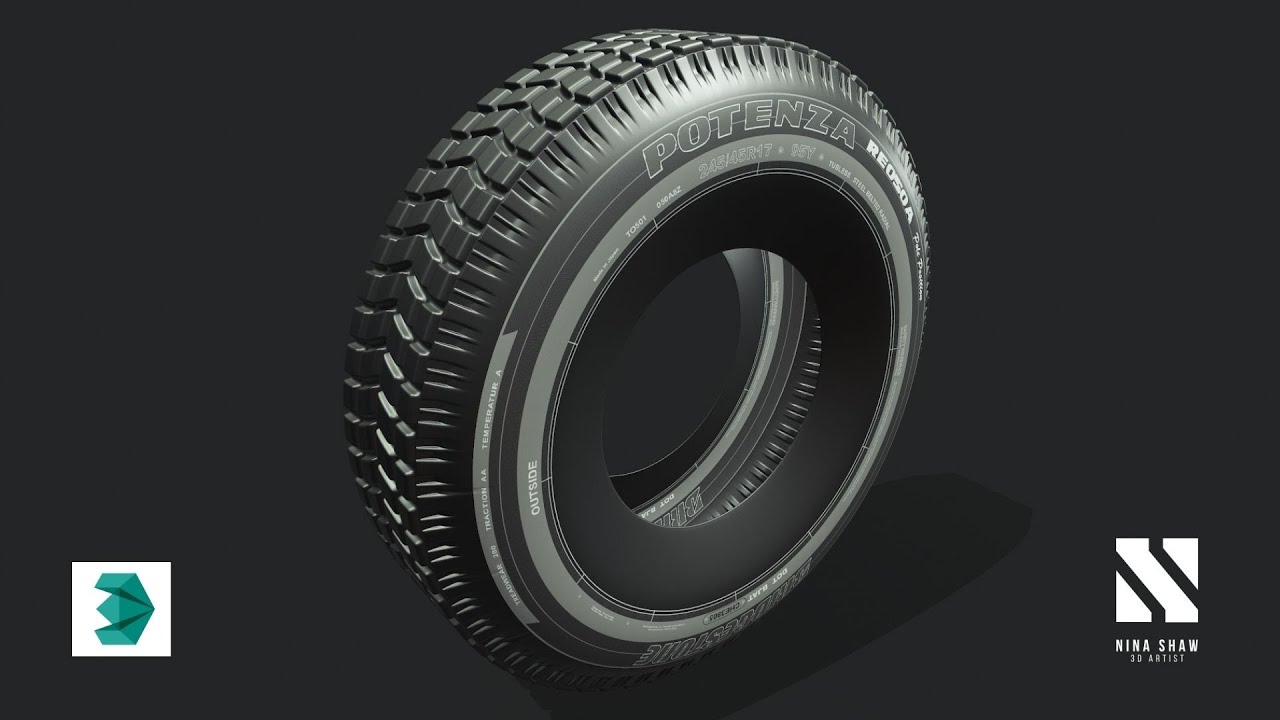 How to Model Car Tires | Autodesk 3dsMax Tutorial