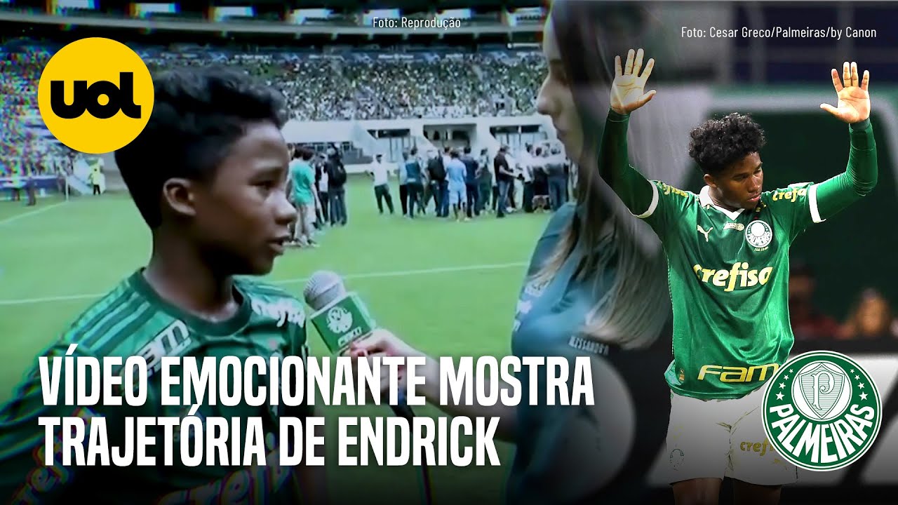 PALMEIRAS RELEMBRA TRAJETÓRIA DE ENDRICK EM VÍDEO EMOCIONANTE