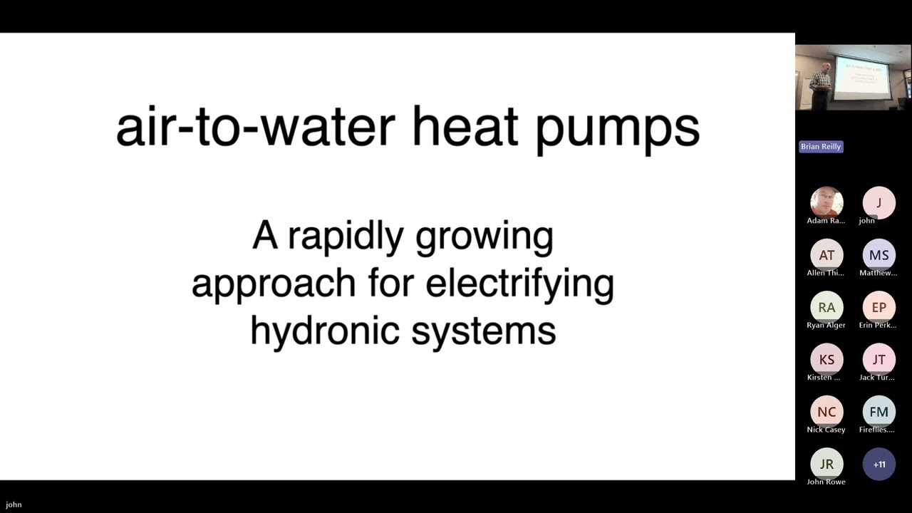 Air To Water (Hydronic) Heat Pump Systems with John Siegenthaler part 1