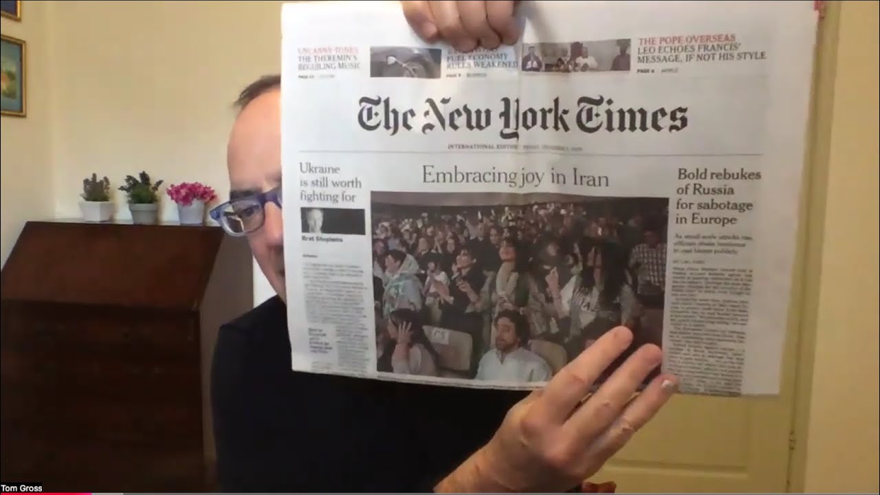 For the record: the front pages of the NY Times during a month of massacres in Iran