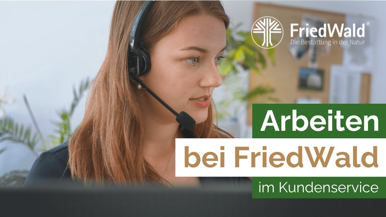 Arbeiten bei FriedWald - im Kundenservice