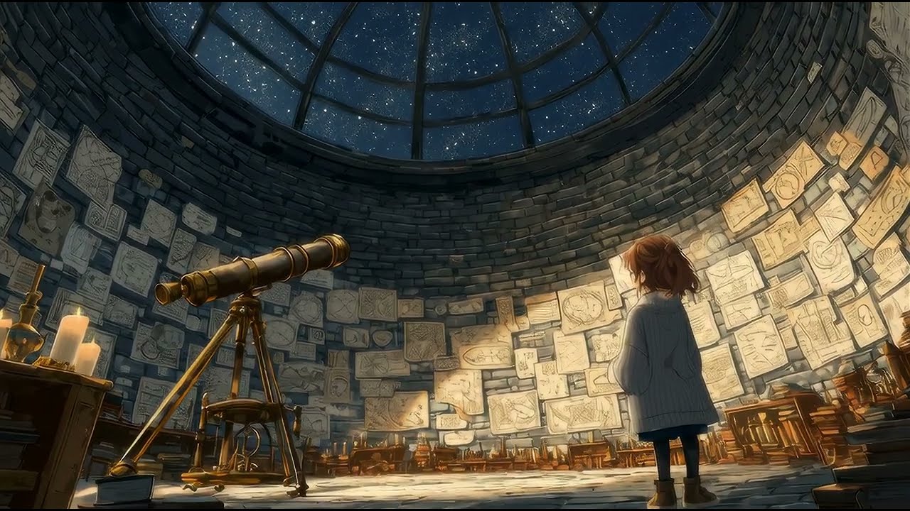 Late Night in the Astronomy Tower 🌙 | Lofi & Ambient Music for Study, Reading & Deep Focus