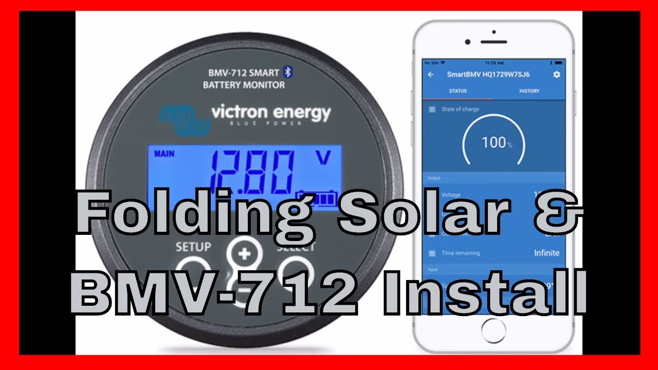 Portable Solar Panels & BMV 712 Install