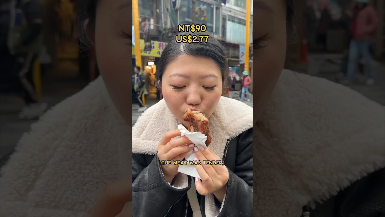Everything I ate for $10 in Taipei 🍗 #streetfood