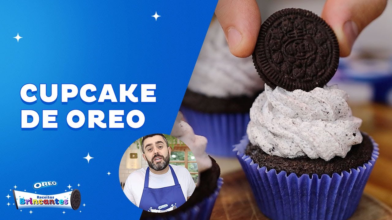 CUPCAKE DE OREO 🧁 PARA FESTA DE ANIVERSÁRIO RECEITA FÁCIL POR @ReceitasdePai