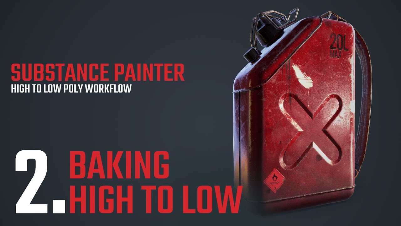 PAINTER - High to Low Poly Workflow - 02 - Baking