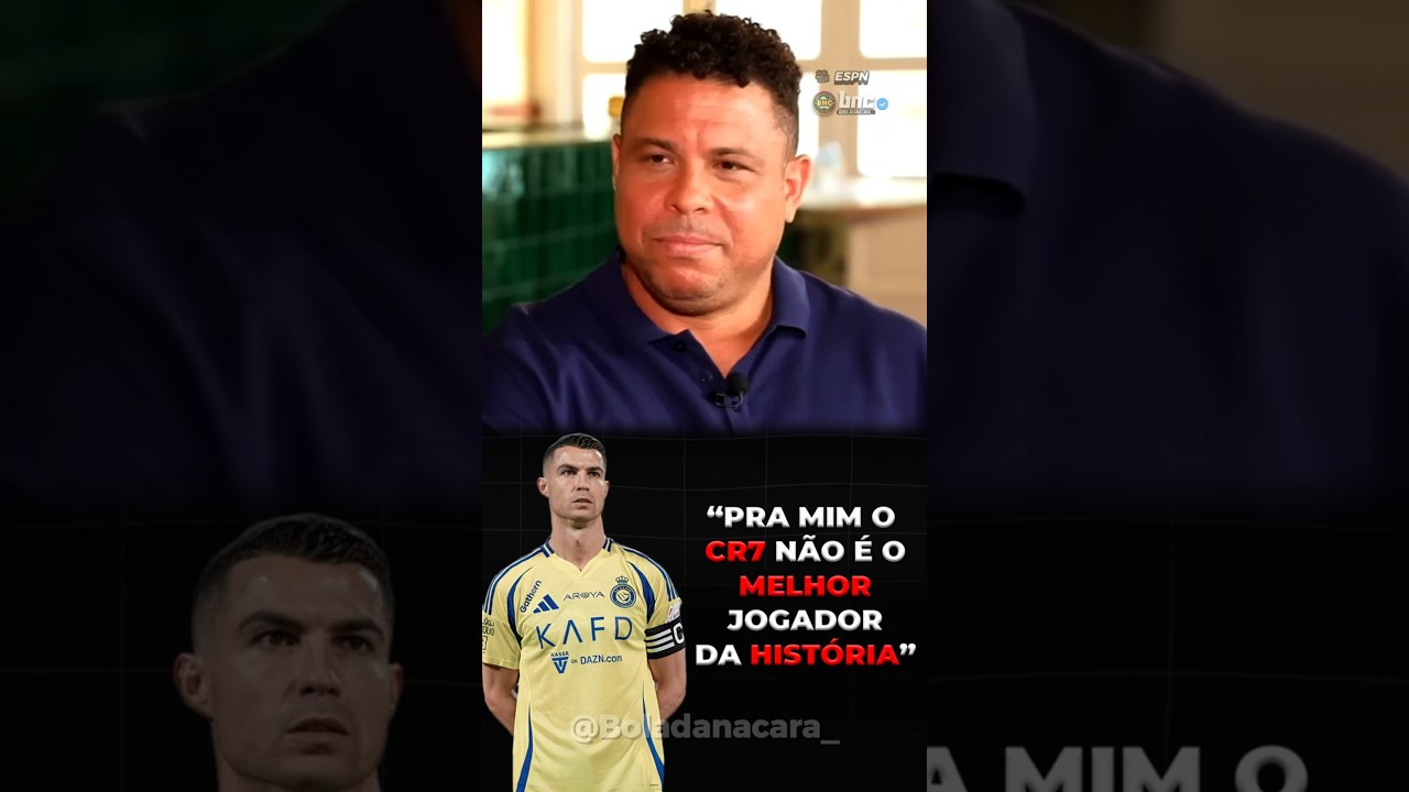 🚨 RONALDO NÃO CONCORDA: "CR7 NÃO É O MAIOR DA HISTÓRIA."  