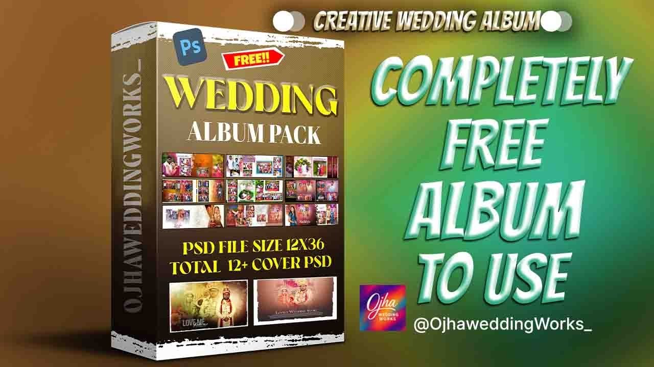 Free Complete Wedding Album Design PSD Download #photoshop #freepsd