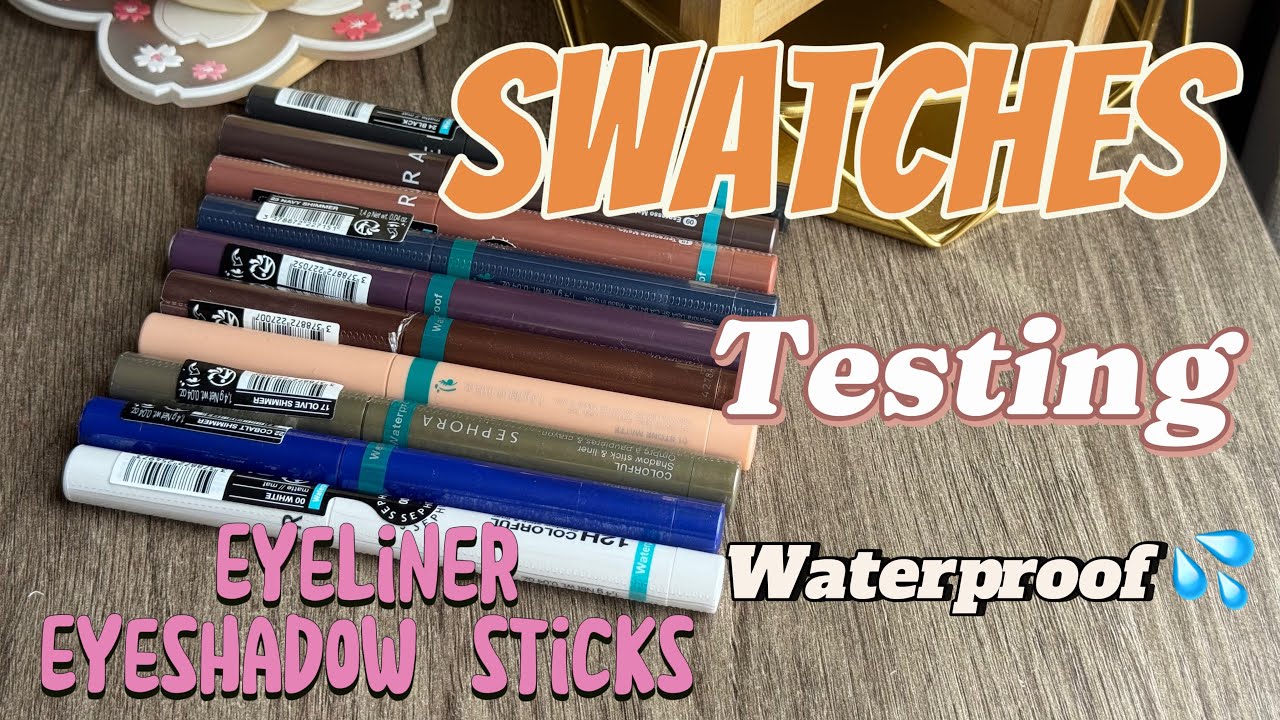 Sephora Colorful® Waterproof 💦 Eyeshadow & Eyeliner Multi-Stick 💦 #makeupswatches 