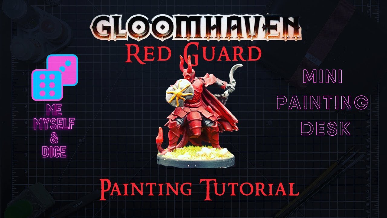 HOW TO PAINT RED GUARD from GLOOMHAVEN: Jaws of the Lion. PAINTING TUTORIAL
