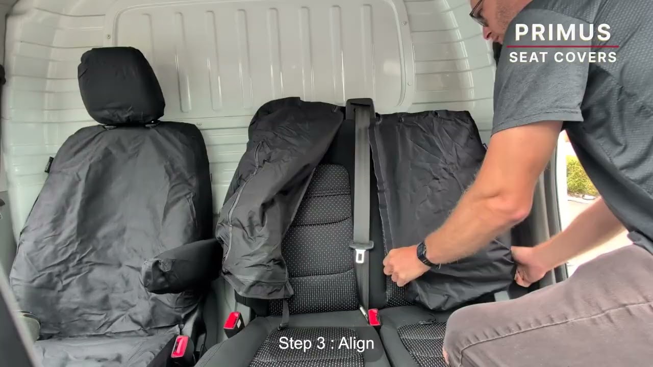 PS0272 Renault Trafic Driver & Double Passenger (fixed backrest) Fitting Video by Primus Seat Covers