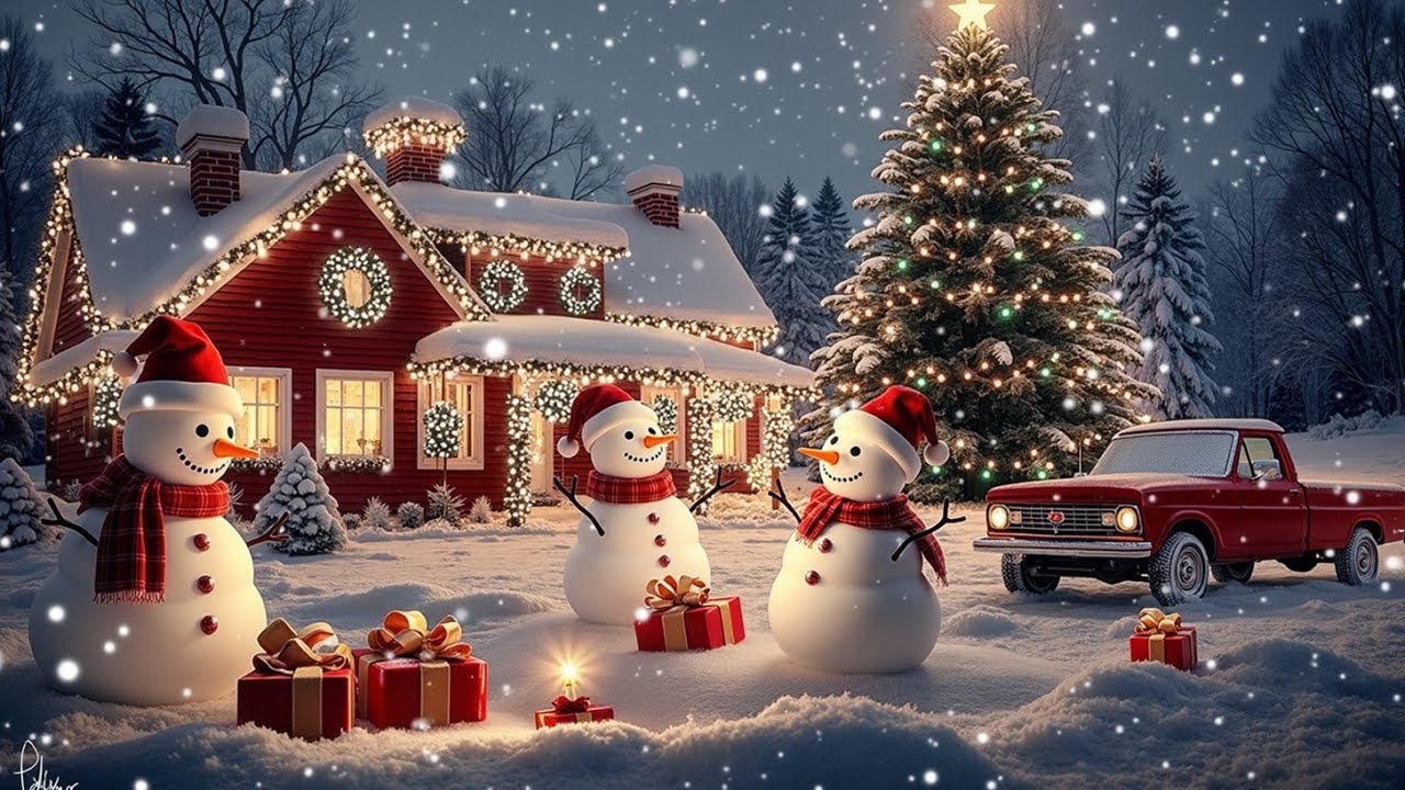 Cozy Vintage Christmas | Старые рождественские песни 1950-х и 1960-х годов и атмосфера камина