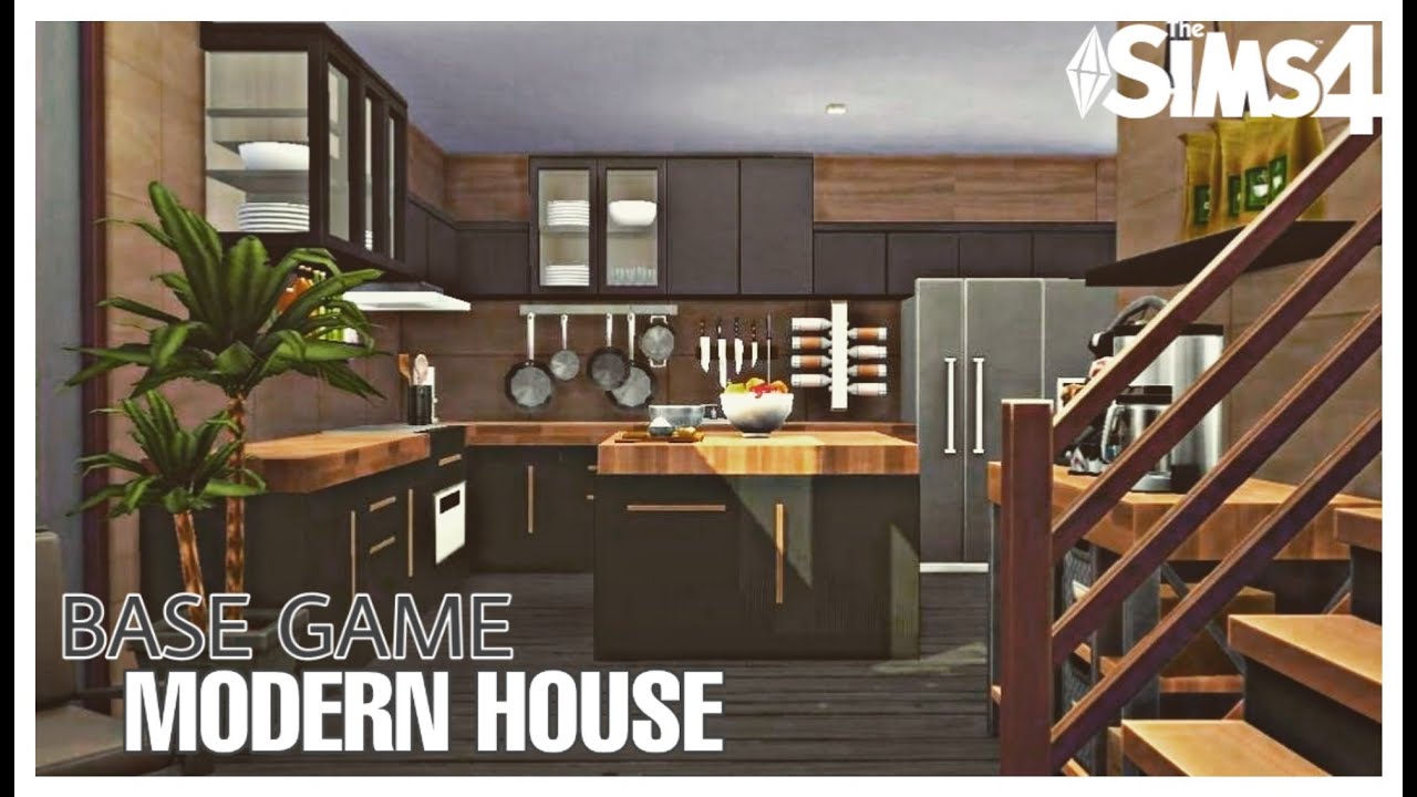 Base Game Modern House | No CC | Stop Motion Build | The Sims 4