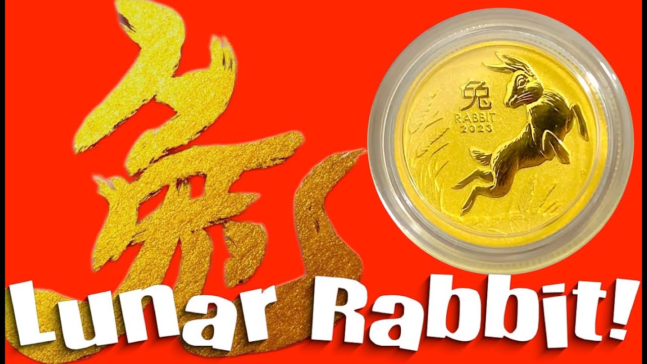 I bought a tiny gold coin! Perth Mint 2023 1/10oz Lunar Rabbit #goldcoin