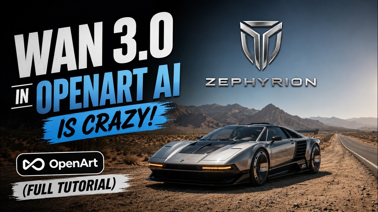 Wan 3.0 в OpenArt AI &mdash; это просто БОМБА! (Полный туториал по созданию 30-секундной авторекламы)
