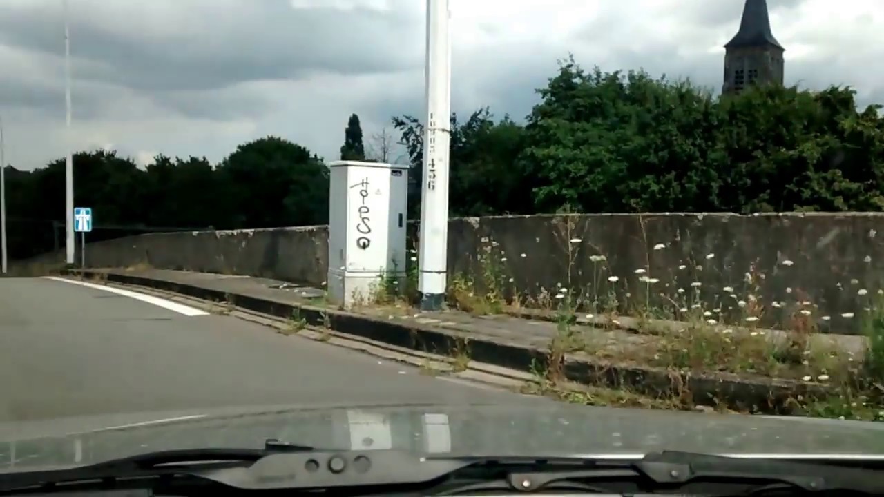 Driving around the border A2/E25 in The Netherlands/Belgium 2016-08-10