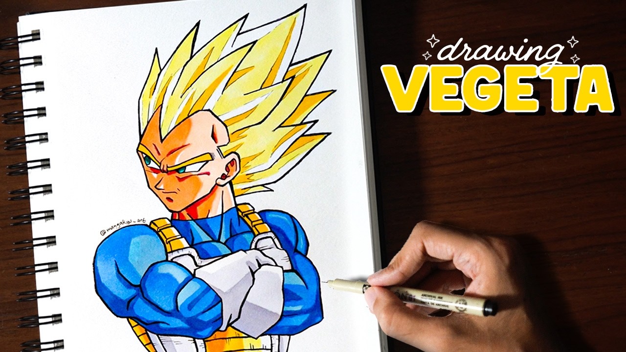 How to Draw Vegeta | Easy Step-by-Step Sketching Tutorial