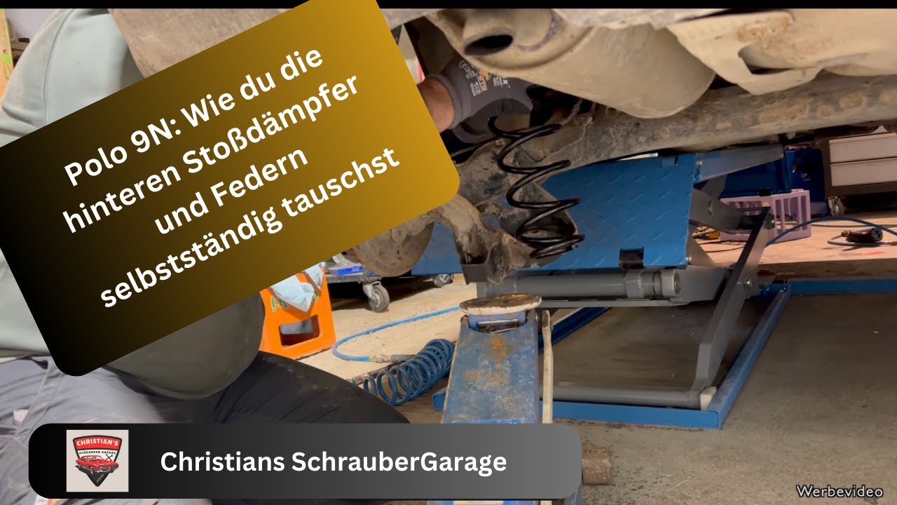 VW Polo 9N  Stoßdämpfer + Federn Hinten wechseln