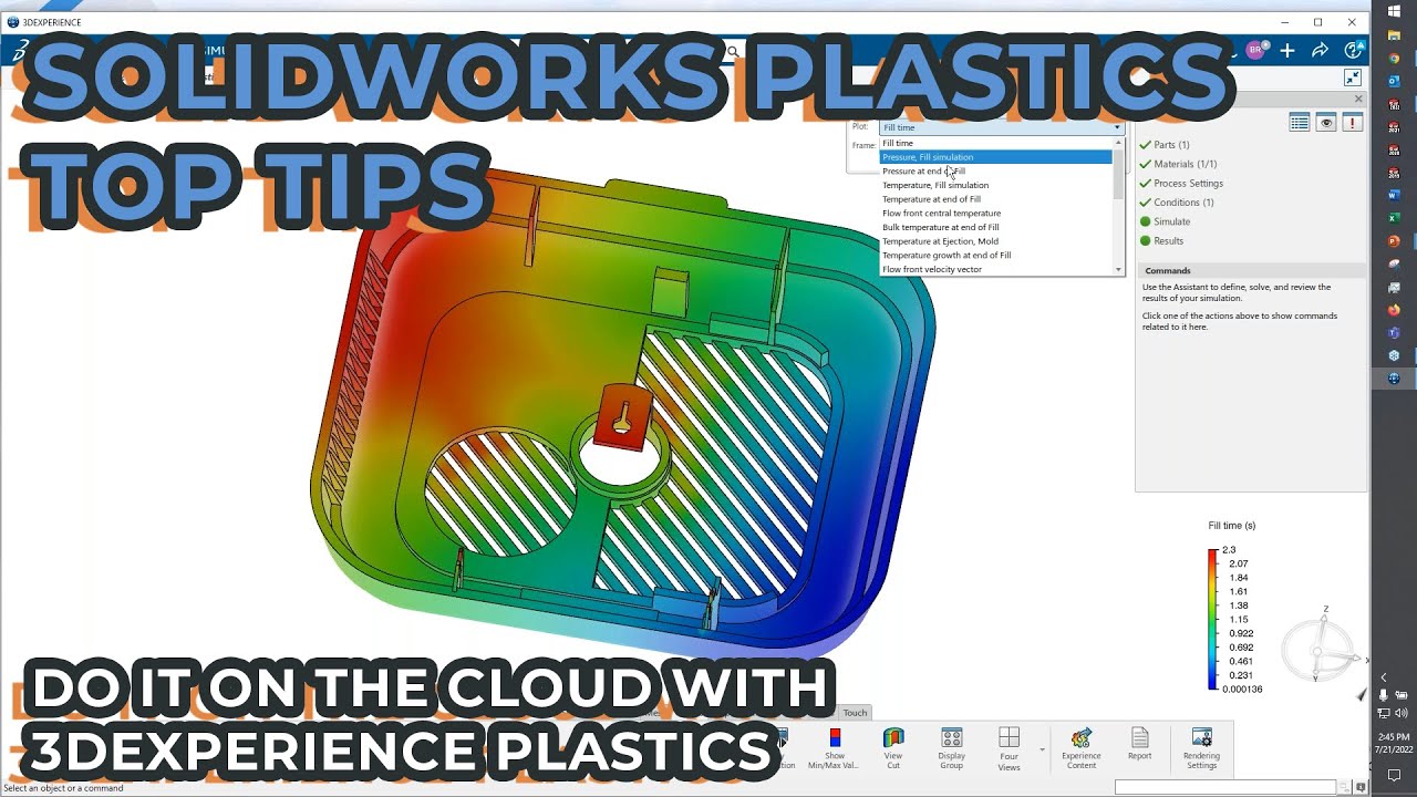 SOLIDWORKS Plastics Tips - Go Cloud with 3DEXPERIENCE Plastics