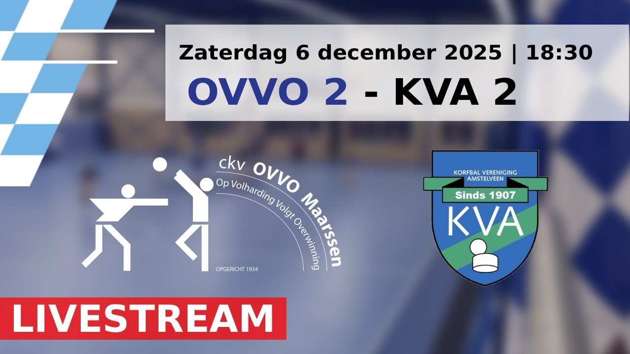 OVVO Maarssen 2 vs KVA 2 | Livestream (06-12-2025)