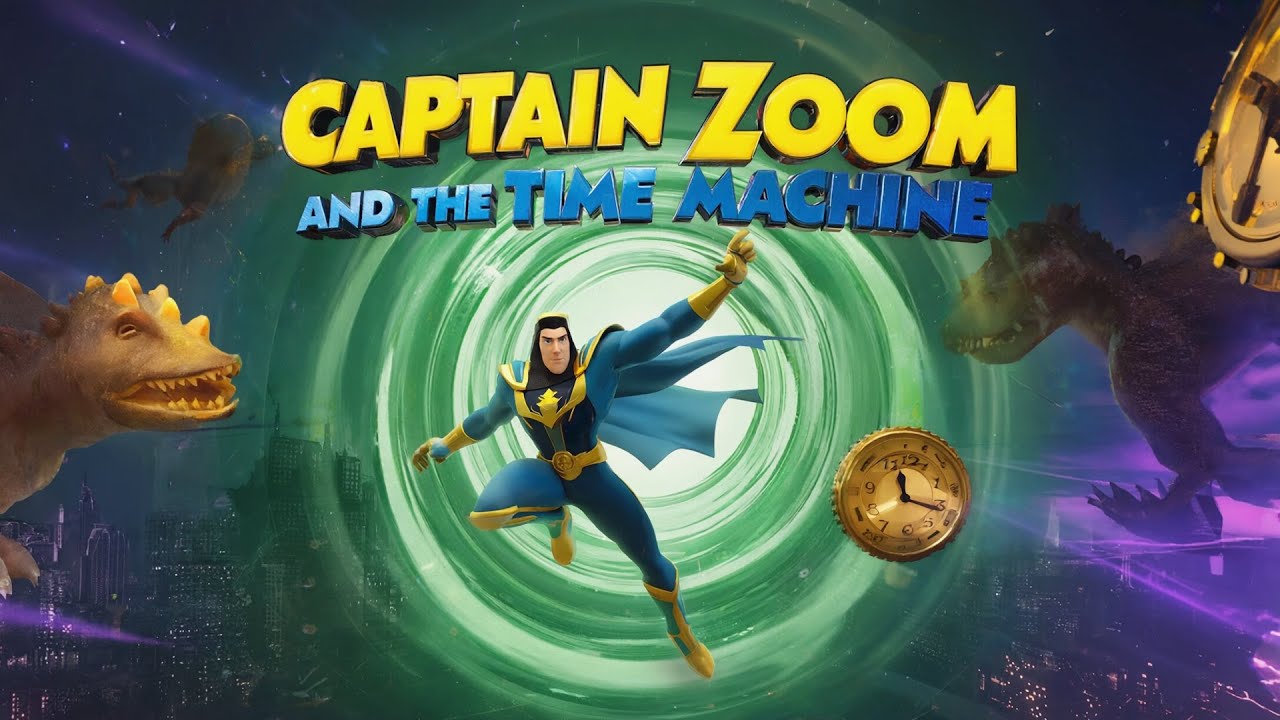 Captain Zoom and the Time Machine 🚀⏰ | Superhero Time Travel Song for Kids