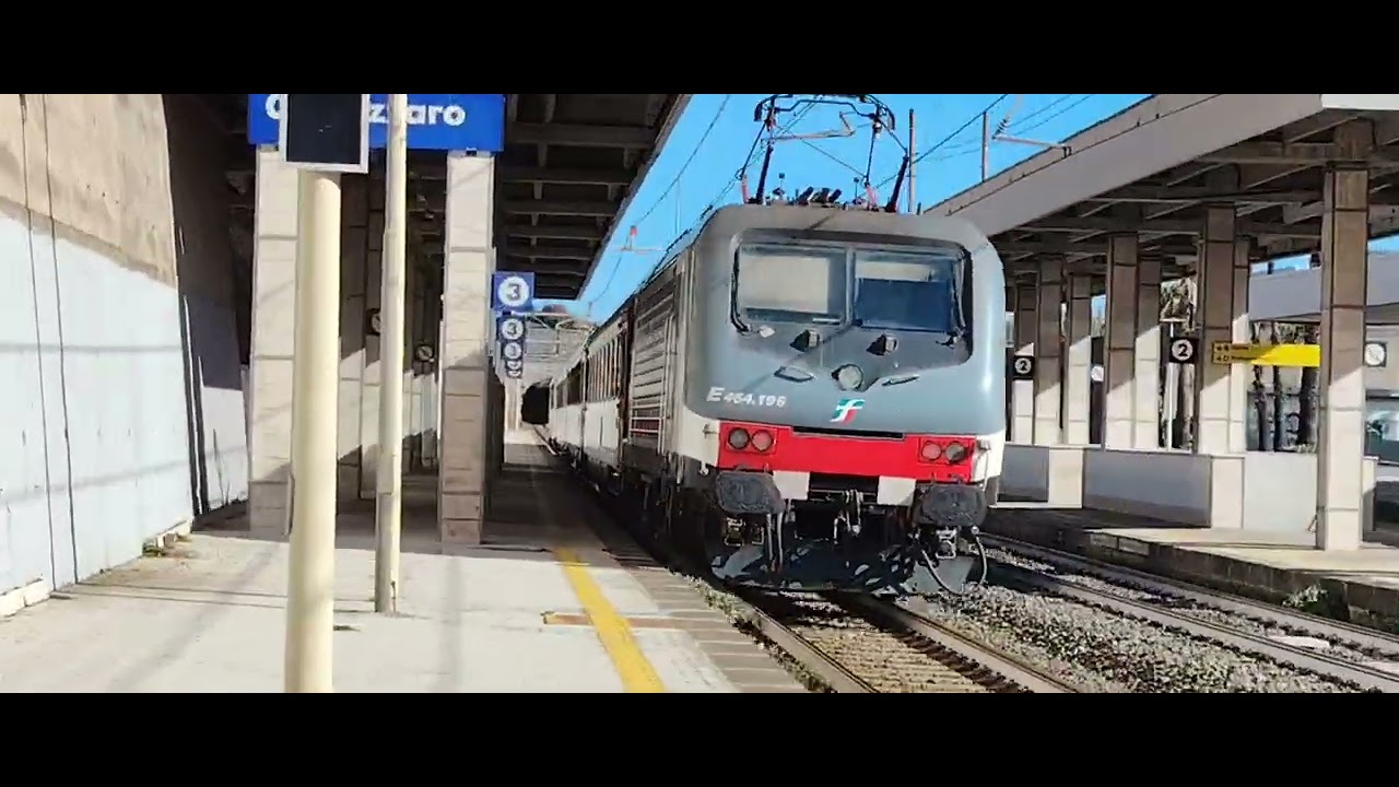 Parte 2 stazione di Cannizzaro transiti di tutti tipi ICNOTTE IC GIORNO E RGV RG.