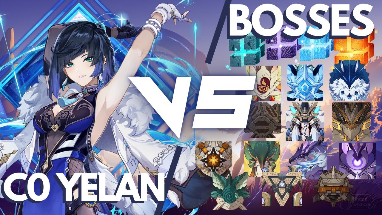 Solo C0 Yelan vs Bosses without Food Buff